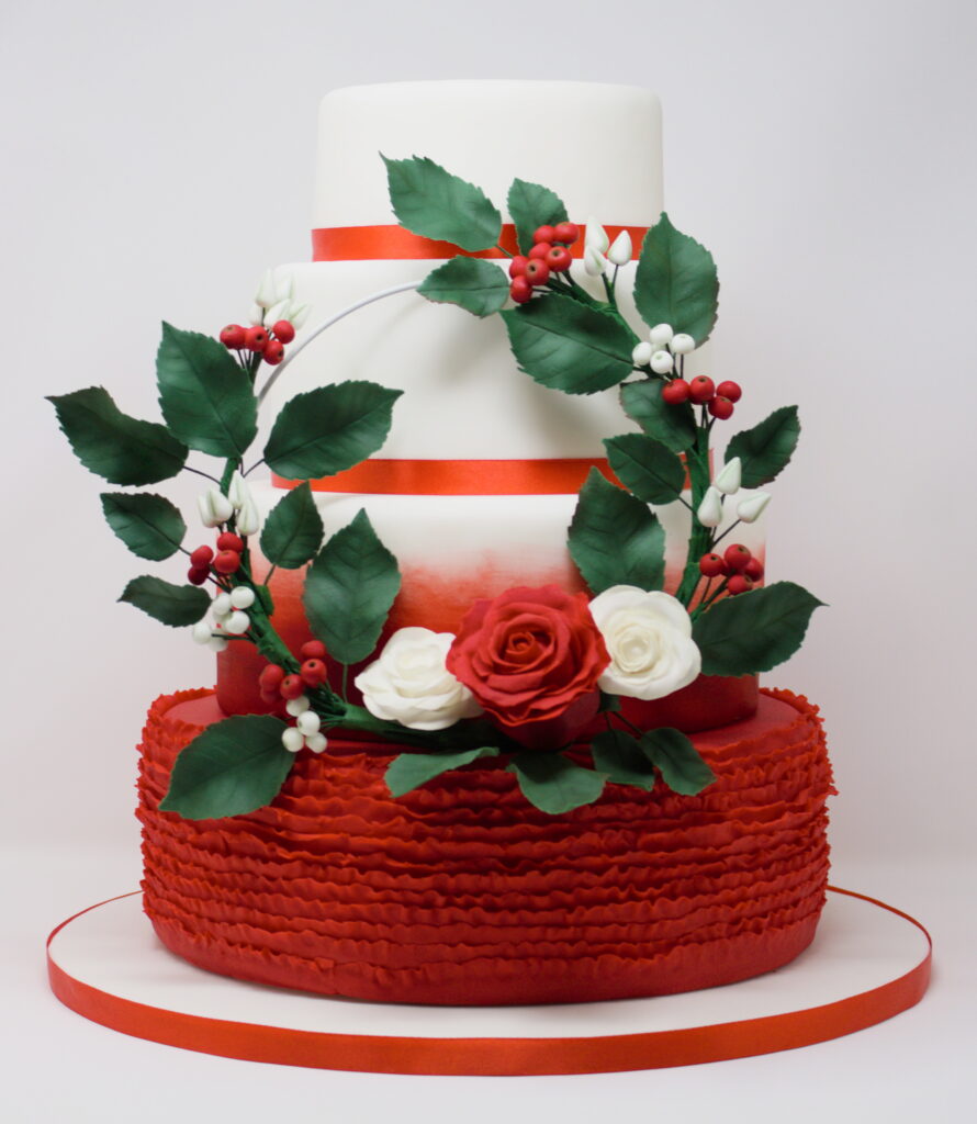 gateau de mariage noel