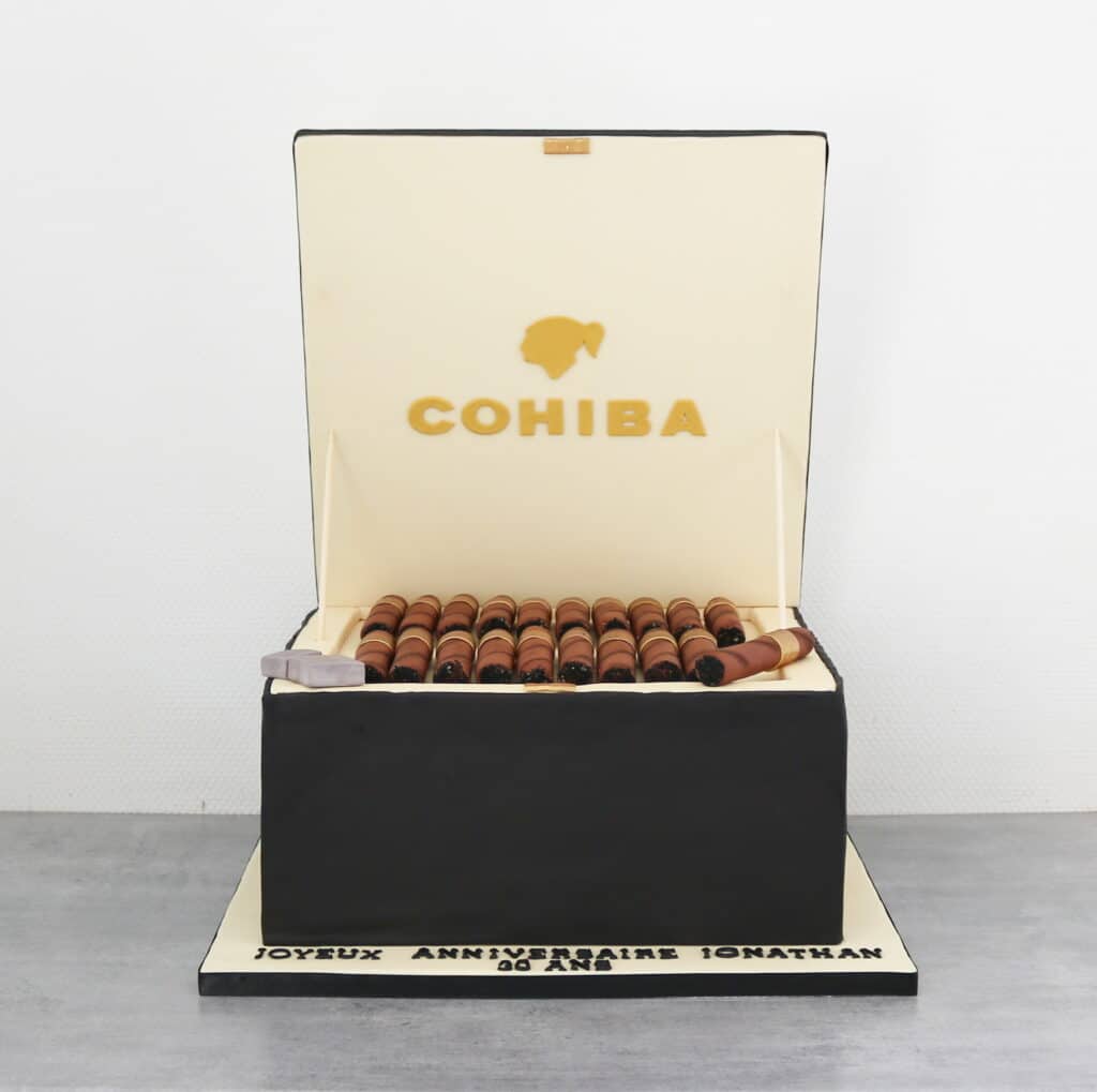 gateau boite cigare